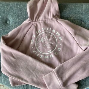 Gymshark Light Pink Cropped Sweatshirt Size M